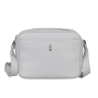 Jemne sivá kožená crossbody kabelka Wojewodzic 31952 z pravej kože