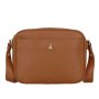 Medovohnedá kožená crossbody kabelka Wojewodzic 31952 z pravej talianskej kože