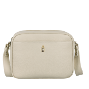 Béžová kožená crossbody kabelka Wojewodzic 31952 z pravej talianskej kože