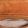 Kožené kabelky cez plece  Talianska medová Bibiana detail in