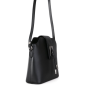 Kožené kabelky crossbody Talianske čierne Zaira z boku iná