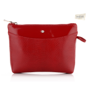 Dámska kožená značková kozmetická taška Wojewodzic červená 3GD15/PC02/PL02,