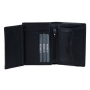 Pánska kožená luxusná peňaženka Wojewodzic čierna 3PMA57/S01c