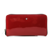 Lakovaná luxusná kožená peňaženka červená Wojewodzic 3PD66/PL02 b