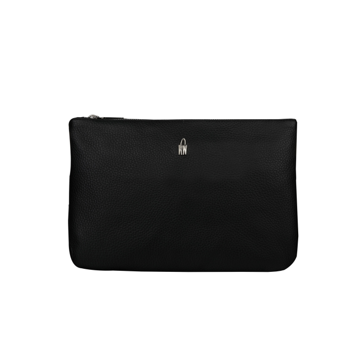 Kvalitné stredné luxusné kožené kabelky crossbody do ruky čierne 31510/GS01 b