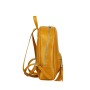 Elegantný dámsky luxusný kožený batoh žltý Wojewodzic 31739bok