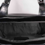 Kožené kabelky veľké shopperky Borsa in Pelle Talianske čierna Senata k šatam