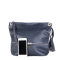 Talianska kožená kabelka crossbody tmavomodrá vera pelle elegantná kabelka Frame