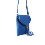 Malé kožené kabelký on line listové Talianske kráľovská modrá Korzika na rameno