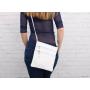 Malé kožené kabelky crossbody malé k sukni Talianske biele Patrizia