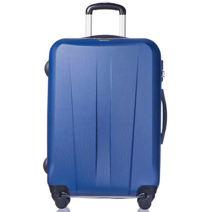 Cestovné kufre na kolieskach Puccini 102 litrov modré ABS03A zad