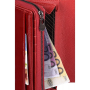 Veľká lakovaná kožená peňaženka iná Lorenti červená GF112 SH black xs