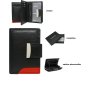 Veľké kožené peňaženky čierne s červenou Cavaldi RD-04 black cd
